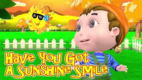 Have You Got A Sunshine Smile | Nursery Rhyme For Children | Animated ...
