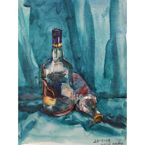 Water Color Handmade Painting 18 X 11 Inch - (Still Alive14) – Artrooms.in