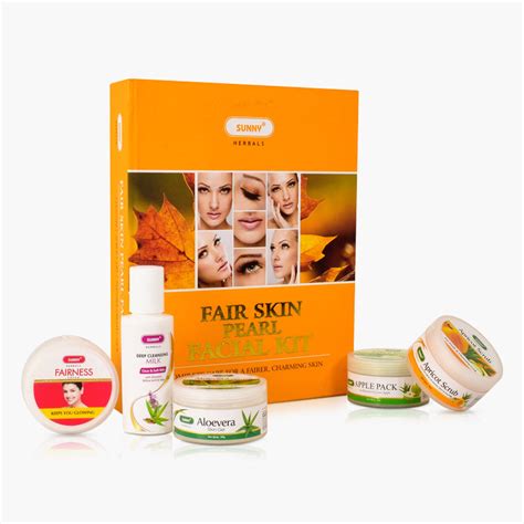 Fair Skin Pearl Facial Kit 5 X 50 (Gm/Ml) – Sunny Herbals