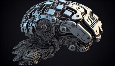 Digital Robot Brain Vector Image 的图像结果