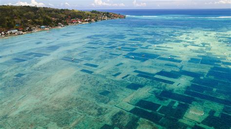 Waterway between Nusa Lembongan and Nusa Ceningan, Klungkung Regency, East Bali, Indonesia ...