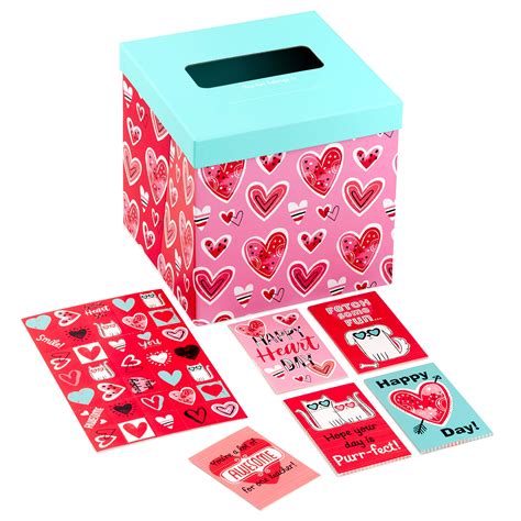Amazon.com : Hallmark Valentines Day Cards and Mailbox for Kids School ...
