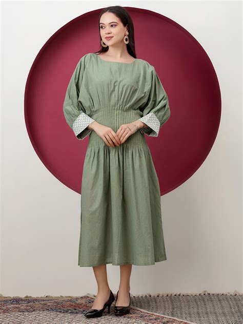Green Cotton Dress