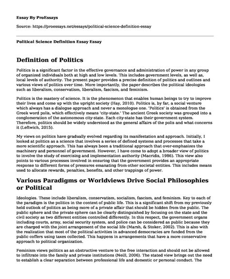 Political Science Essay Examples 的图像结果