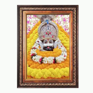 HitechMart Sri Khatu Shyam Color Photo frame 10x14 Inch Religious Frame ...