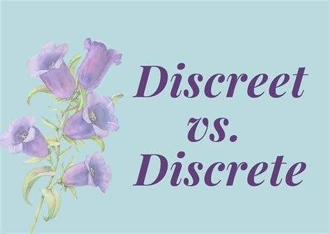 [Grammar] Discreet vs. Discrete – U-Dictionary