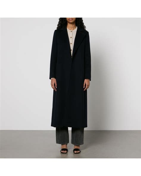 MAX&Co. Longrun Classic Wool Coat in Black | Lyst