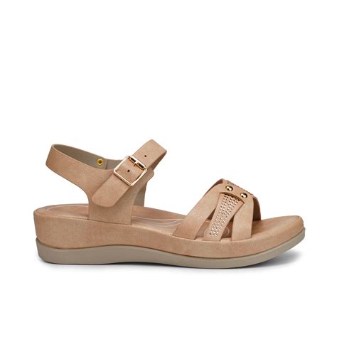 ComfiFlex Peace Peach faux leather sandals » Cordwainers - Cordwainers