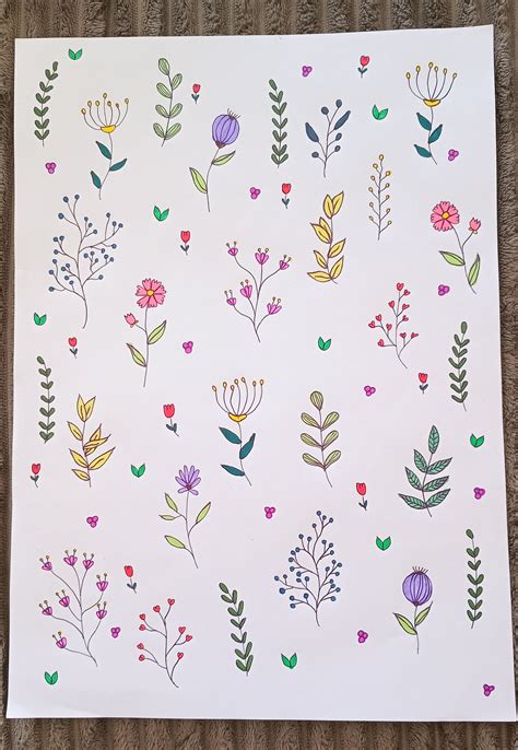 Dibujos De Flores Y Plantas