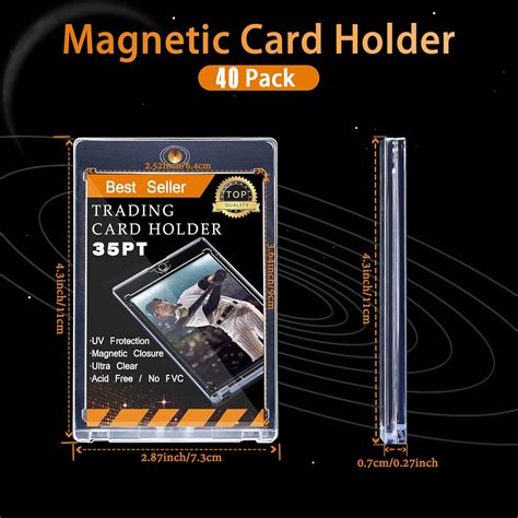 Zonon 40-Pack Magnetic Card Sleeves - Thick Plastic India | Ubuy