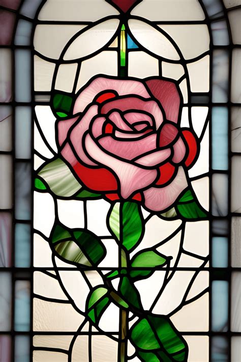 Beautiful Stained Glass Roses Hyper Realistic and Intricate Detail ...