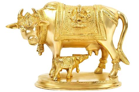 Gau Mata | Gau Mata with Calf | Gau Mata Idols | Brass Idols ...