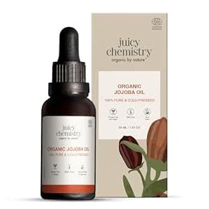 Buy Juicy Chemistry Organic Jojoba Oil, 30 Ml | 100% Pure, Cold Pressed ...