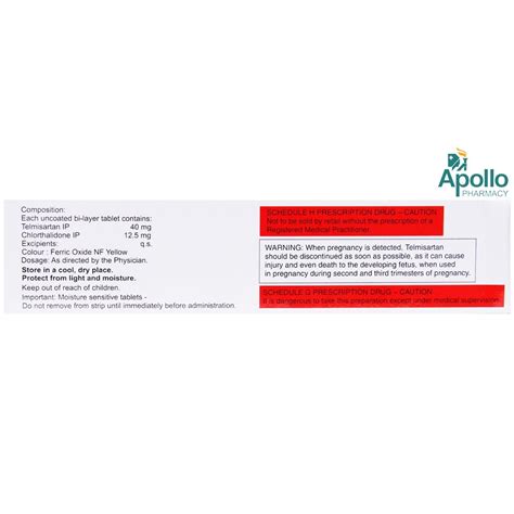 Telvas-CT 40 Tablet 10's Price, Uses, Side Effects, Composition ...