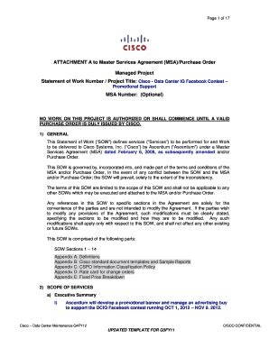 Fillable Online Attachment A to CSA CA-IT Version Statement of Work ...