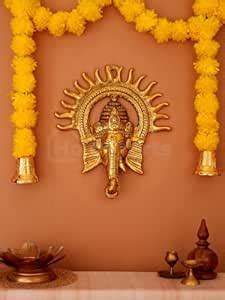 Buy Homspurts Divine Surya Chakra Ganesha Statue Metal Ganesha ji ...