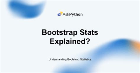 Image result for Bootstrap Statistics