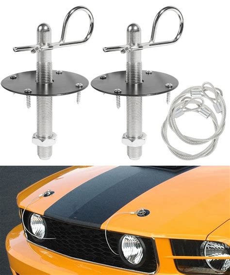 Amazon.com: RACOONA Hood Pins,Hood Pin Kit,Hood Lock Hood Pins Kit for ...