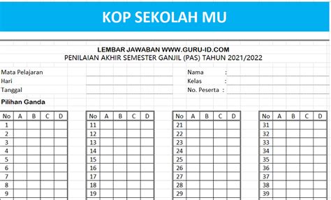 Contoh Pilihan Ganda Kompleks: Panduan Lengkap