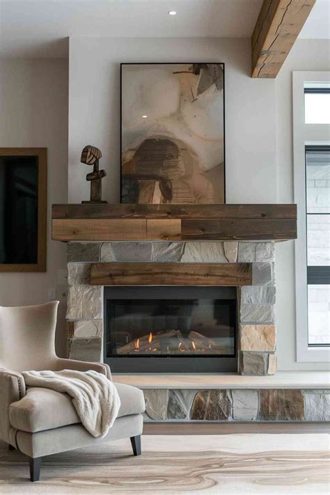 40 Modern Mantel Decor Ideas To Elevate Your Fireplace with Style in ...