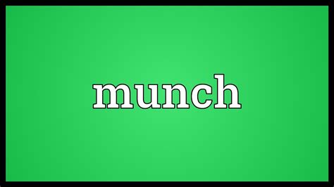 Munch Meaning - YouTube