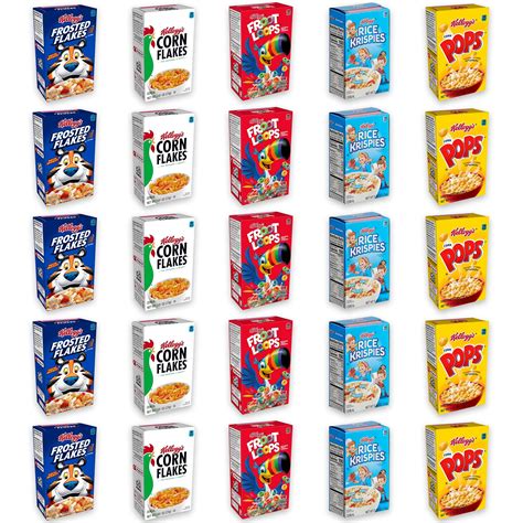 Mini Cereal Boxes Variety STF9 25 Pack- Includes 5 Mini Boxes of 5 ...