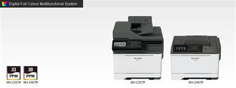 MX-C357F/C407P | Sharp Digital MFPs / Printers | Sharp Global
