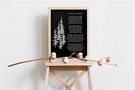 Good Timber Poem Lds Gift, Thomas S Monson Mormon Quote, Douglas ...