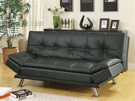 Sofa Bed Black With Available Matching Chaise and Storage Ottoman ...