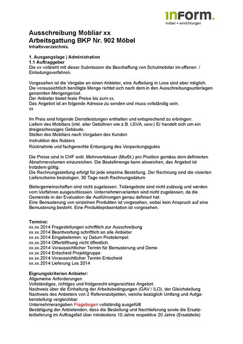 weitere Leistungen - inForm ag