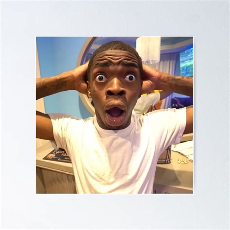 "SHOCKED BLACK GUY MEME" Poster for Sale by Roni-KH | Redbubble