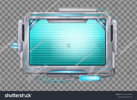 Futuristic Computer Panel Vector Image 的图像结果