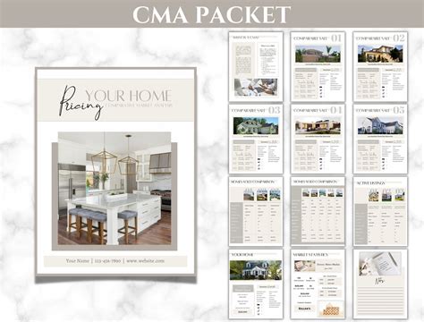 Real Estate CMA Packet | Comparative Market Analysis | Canva Template ...