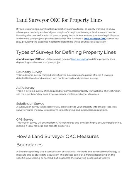 PPT - Land Surveyor OKC for Property Lines PowerPoint Presentation ...