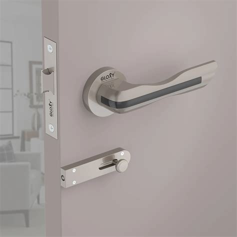 Gloxy Brass Door Lock for Bathroom, Balcony, Home – Keyless Mortise ...