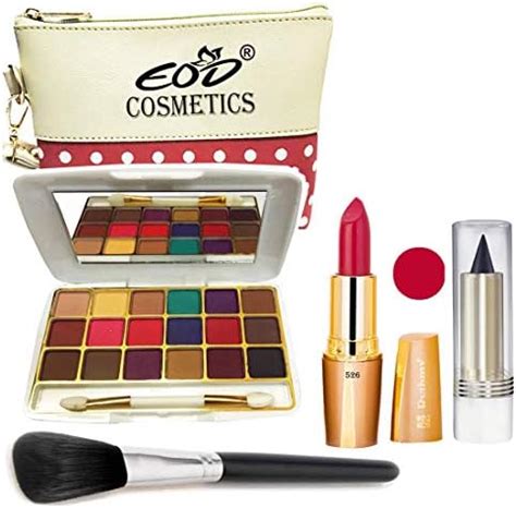 Eod Cosmetics Make Up Kit (18 Colors Eyeshadow,1 Creamy Matte Lipstick ...