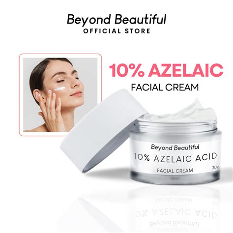 Beyond Beautiful 10% Azelaic Acid Facial Cream (30g) Melasma Treatment ...
