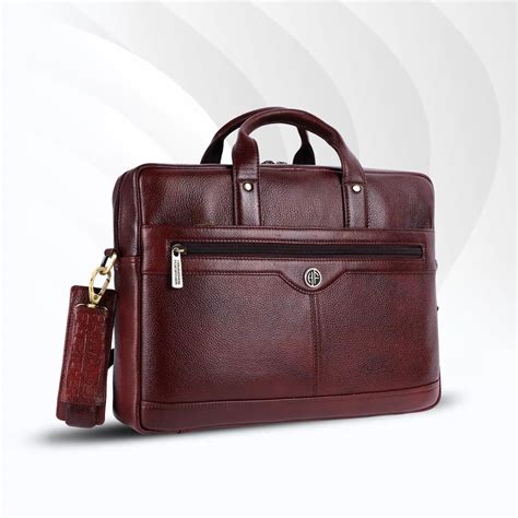 Laptop Bag for Men - Genuine Leather Office Bag with Multiple Compartm ...