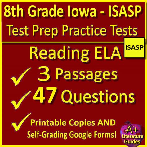 8th Grade Iowa ISASP Reading ELA Practice Tests - Passages and Questions