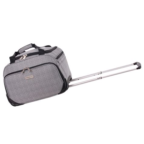 Buy 16 Inch Holdall with Wheels - Duffle Bag on Wheels | Soft Shell ...