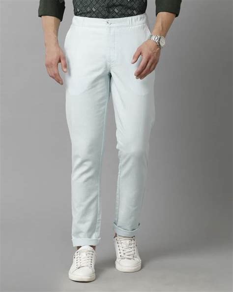 CAVALLO BY LINEN CLUB Slim Fit Men Blue Trousers - Price History
