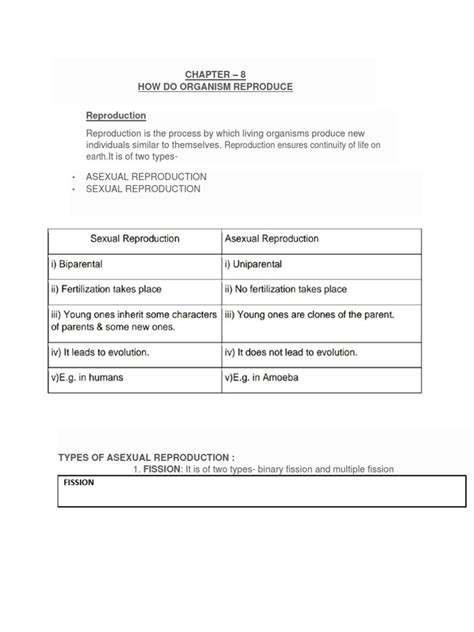 Image result for Reproduction Class 10 PDF