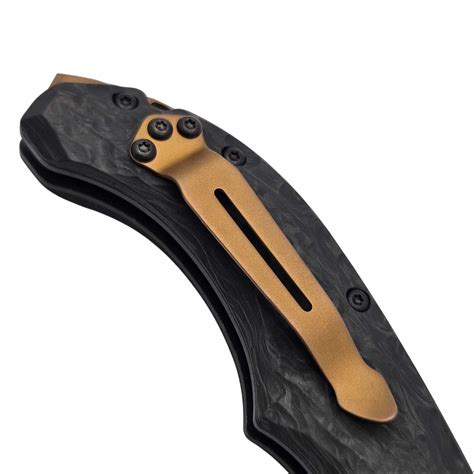 Benchmade Mini Bedlam Carbon Fiber Scimitar Axis Lock 3.45" S90V