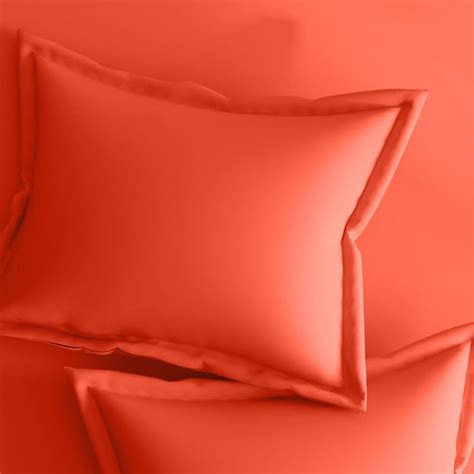 Buy PORTICO Supercale Orange Solid Cotton Single Bedsheet Set ...