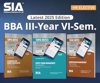 Buy BBA III-Year VI-Sem (Human Resource Elective) (OU) Supply Chain ...