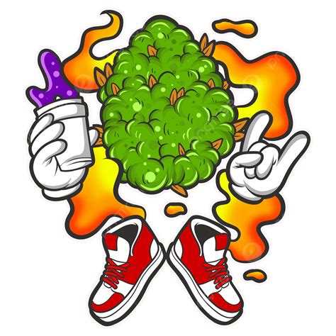 Weed Cartoon PNG Picture, Urban Weed Cartoon, Art, Illustration ...