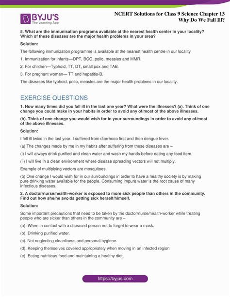 Image result for Class 9 Science Chapter Why Do We Fall Ill