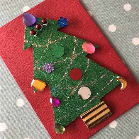 Simple Handmade Christmas Card Idea for Kids | Blissful Domestication