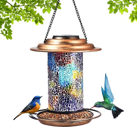 Solar-powered LED Waterproof Bird Feeder - Creative India | Ubuy