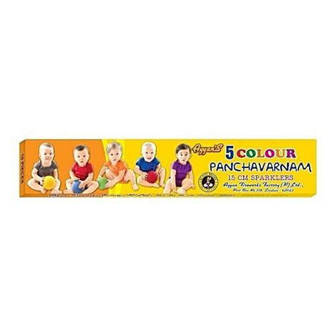 Buy Ayyan Fireworks Crackers - 15 Cm Panchavarnam, 5 In One Online at ...
